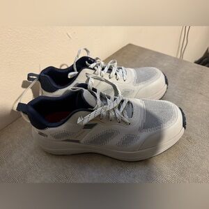 Skechers Gray and Navy Safety Toe